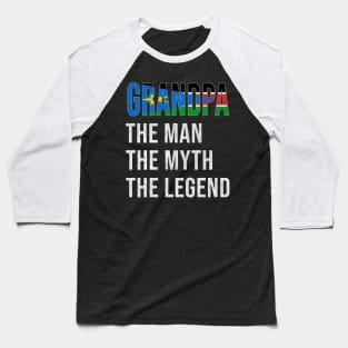 Grand Father South Sudanese Grandpa The Man The Myth The Legend - Gift for South Sudanese Dad With Roots From  South Sudan Baseball T-Shirt